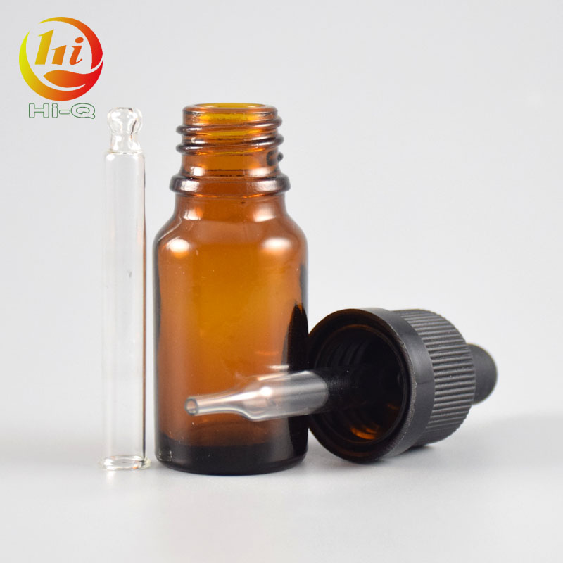 child proof dropper amber glass bottles 10 ml pipette e juice / essential oil bottle 10ml