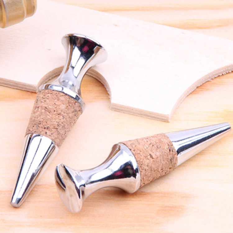 环保库存定制银不锈钢软木香槟酒瓶塞