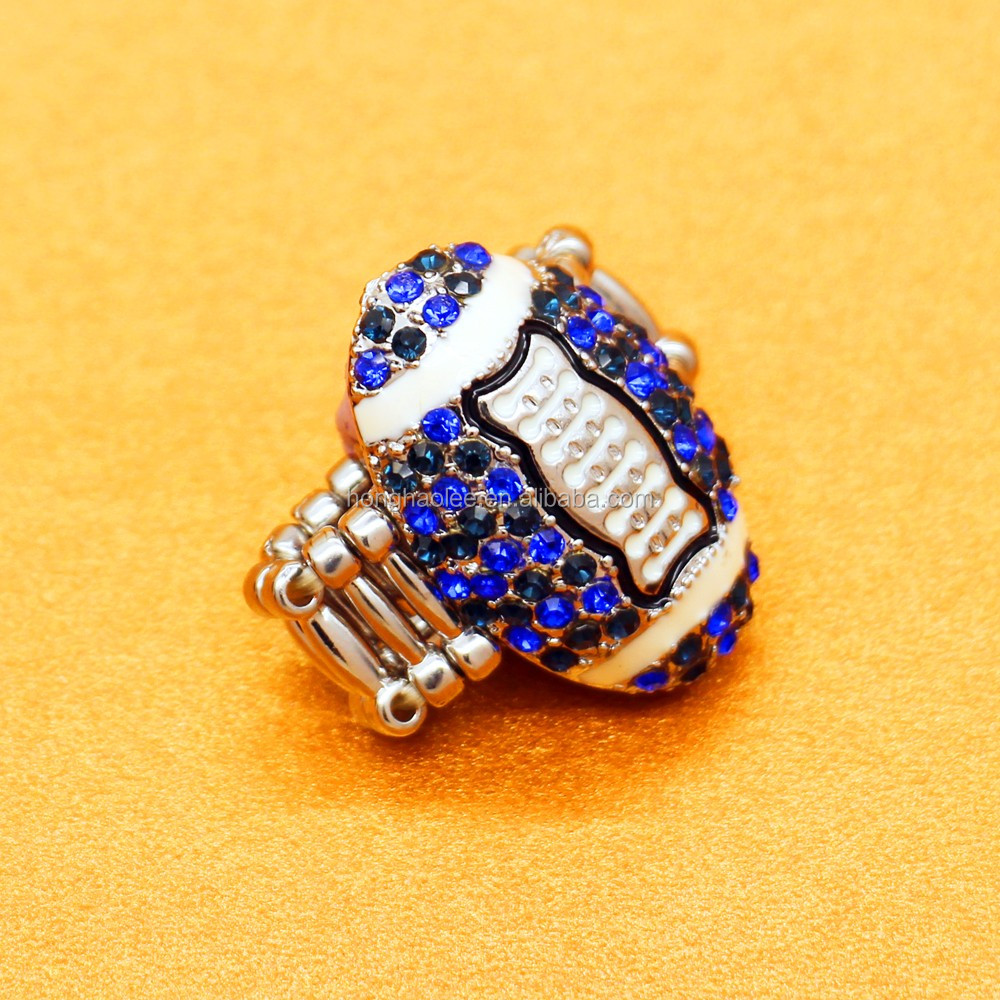 热销时尚户外运动足球合金戒指欧美时尚魅力运动系列首饰 - buy