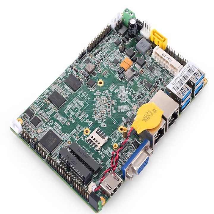 5" fanless embedded motherboard j3455 cpu single board computer