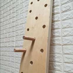 Chinese factory sport training equipment hole perforated mdf wooden wall raw hardboard peg board