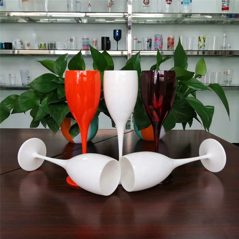 Amazon Горячая продажа круглые прозрачные акриловые бокалы и акриловые бокалы для вина для отелей свадьбы