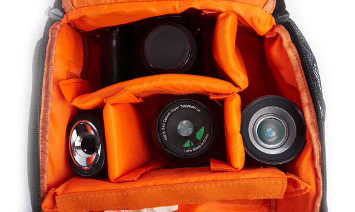 Autofocus full hd digital camera with 3 lenses can switch external flash DSLR