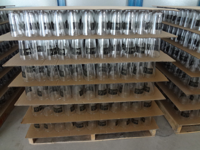 480ml Drinking glass cup with logo