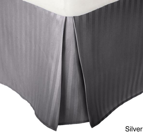 Серебристая набедренная юбка из микрофибры в полоску длиной 15 дюймов