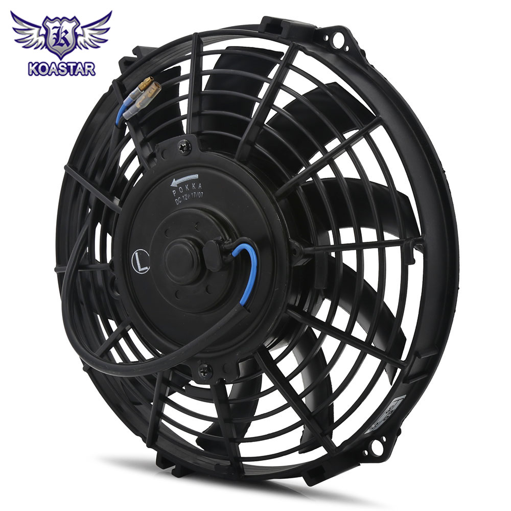 10/" Inch Universal Slim Fan Push Pull Electric Radiator Cooling 12V 80W 1570 CFM