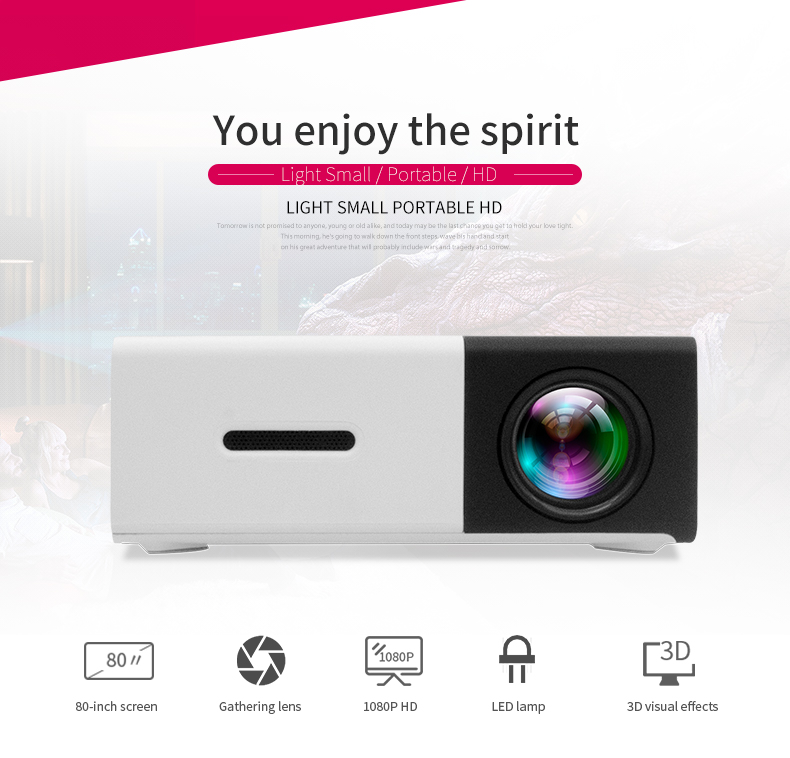 Chinese LCD Mobile Phone Projector Mini 3D Video Projector for Android