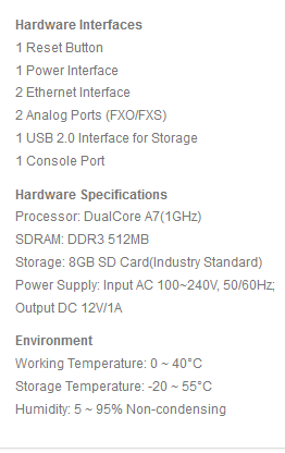 ZYCOO CooVox-U20-A202 2 FXO IP PBX y opcional 1 módulo GSM