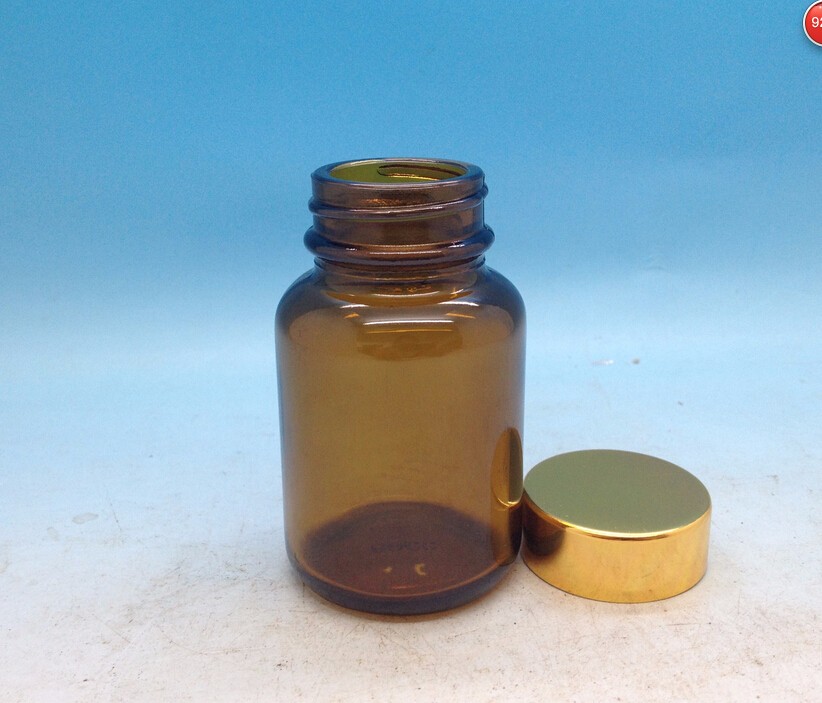 Haonai hot sale bulk pharmaceutical amber Glass medicine bottle