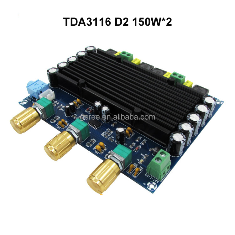 DC12V 2 x 150W 2-Kanal Audio Verstärkerplatine Verstärker Platine Amplifier