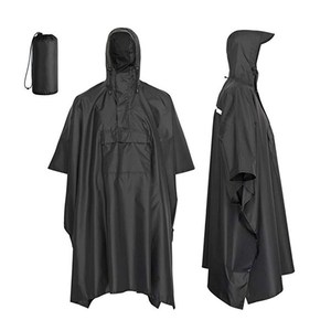 3 in 1 muti-fuction adult waterproof rain poncho army raincoat for hiking camping outdoor shelter use