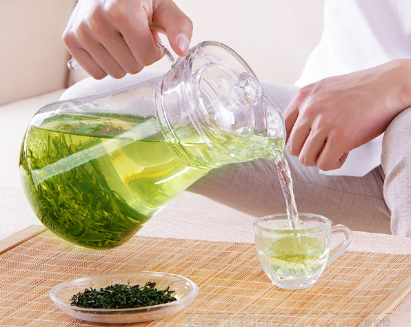 Promotion Gift Duck pot 1.3L Glass Pitcher with plastic lid,Drinking Beverage Jug,glass water jug