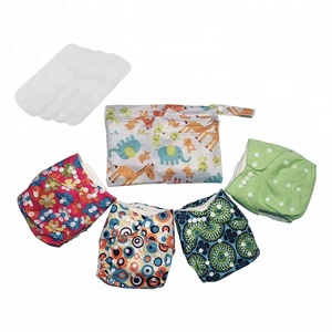 Popfish 9pcs/set Washable Cloth Baby Diaper In Stock
