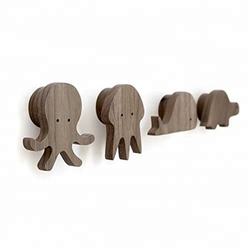 lovely animal shape baby wooden hooks for hanging clothes