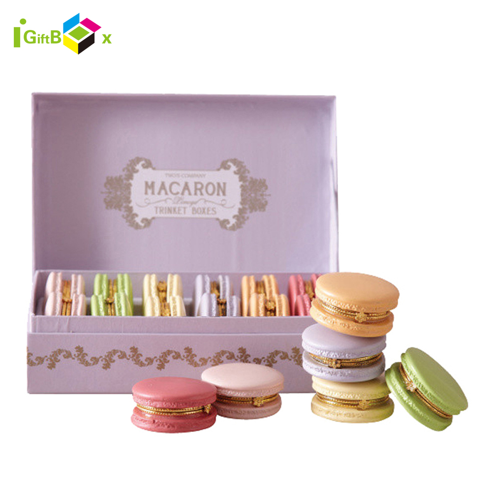 Customized Round Macaron Box - Sweet Sugar Candy Packaging