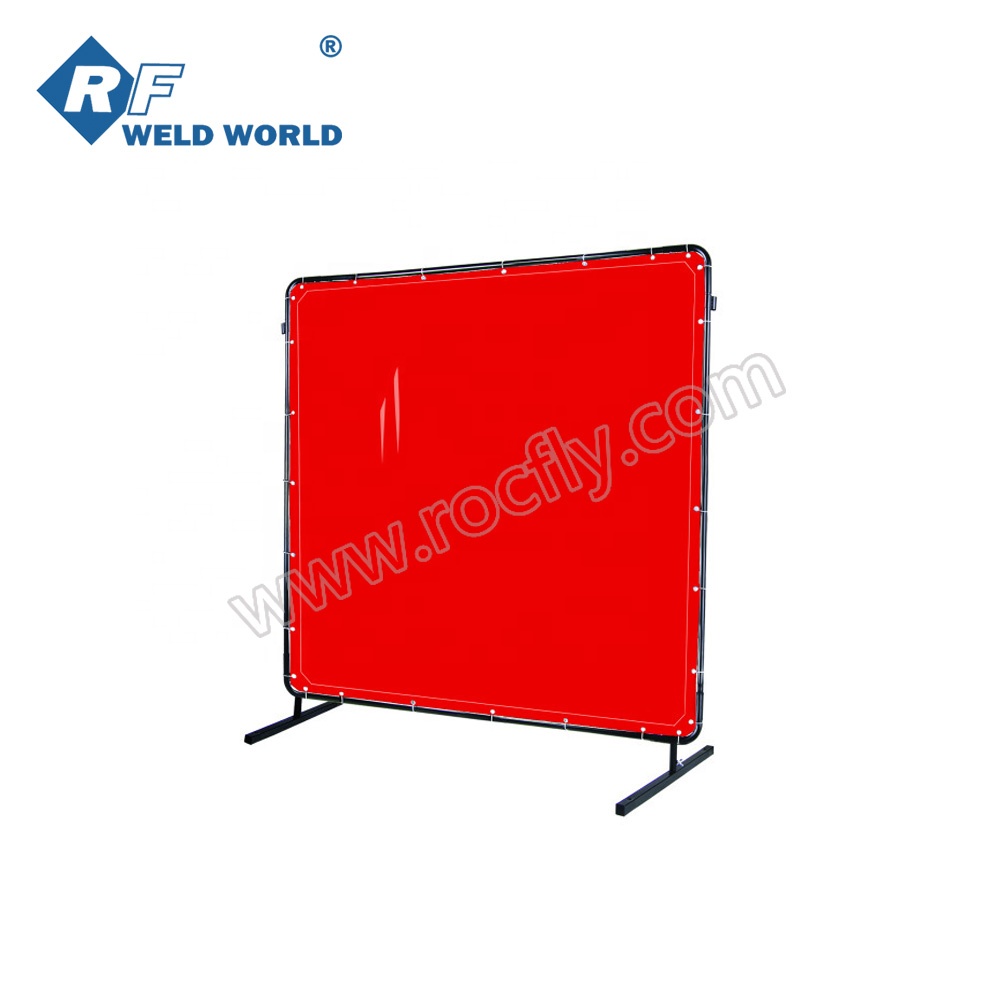 Green PVC Flame Retardant Welding Curtain Screen /& Frame Set 6ft x 6ft