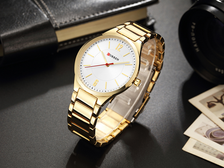 CURREN — montre à Quartz en cuir pour hommes, marque de luxe, en mode, décontractée, Sport, bracelet, horloge, 8280