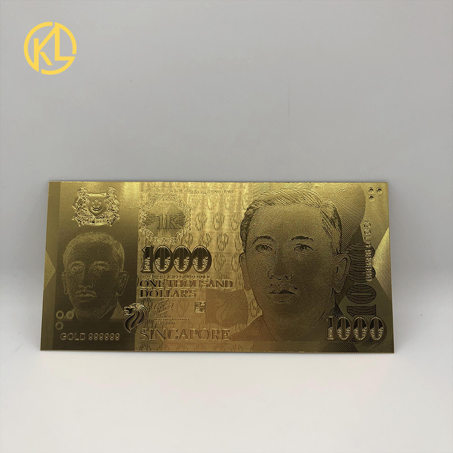 新加坡100货币金箔塑料钱币收藏装饰生日礼物| Alibaba.com
