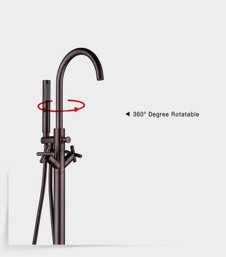 Grifos monomando montados en el piso, grifo para ducha independiente