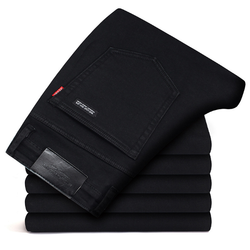 IN-STOCK Jeans Trousers Men Clothes 2019 New Black Elasticity Skinny Jeans Business Casual Male Denim Slim Pants Classic Style