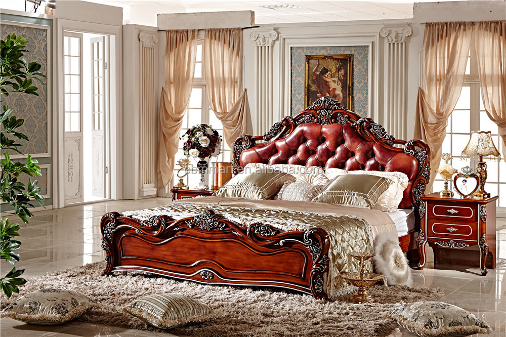 豪华卧室家具橡胶木皇家特大号床 ms102 - buy king size bed,bedroom