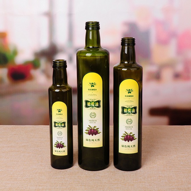 250 ml 500 ml 750 ml 1000 ml Olive oil glass bottle