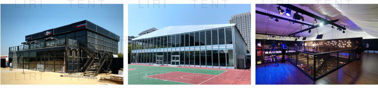 Steeple Two Floor Tentage Double Decker Outdoor Event Marquee Expo Tent