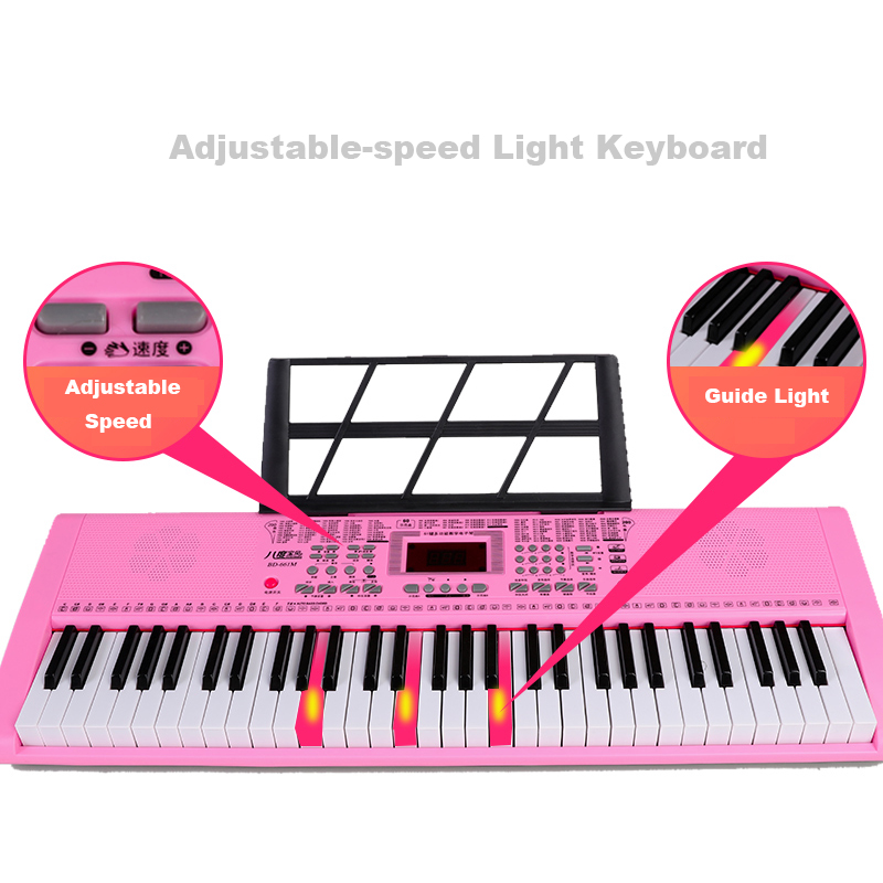 61 keys professio<i></i>nal midi electro<i></i>nic musical instruments digital piano music keyboard electro<i></i>nic organ for kids