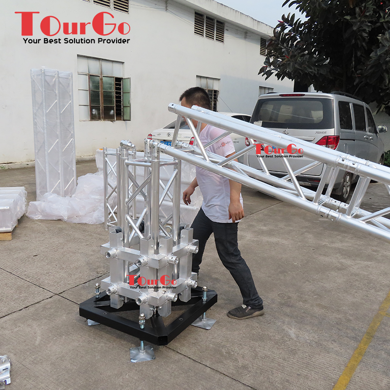 Tourgo Aluminum LED Screen Ground Support Display Truss