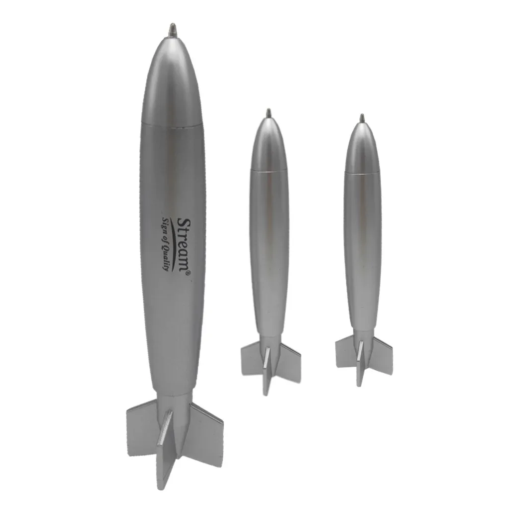 Click Rocket Shaped Bullet Space pen with LOGO promotion