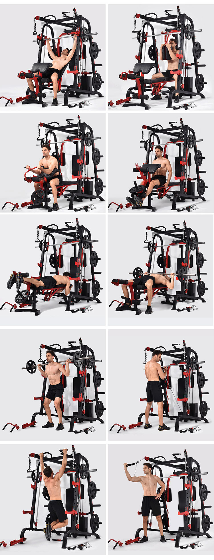 Multi Functional Gym Machine Smith Machine home use gym fitness equipment