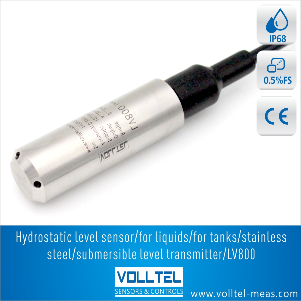 LV800-Z submersible liquid water tank level sensor for liquid Level Measuring