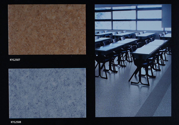 2mm to 3mm PVC colorful commercial vinyl pvc flooring roll linoleum flooring rolls stone marble pvc roll