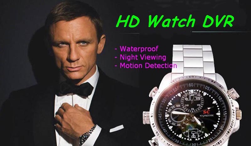 8/16GB SC Metal Housing Mini Hidden Hand wrist Camera Watch Wearable Camcorder