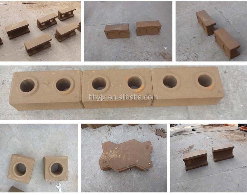 China diesel interlocking solid press paver price cement hollow concrete block brick making machinery HBY2-15 Type real supplier
