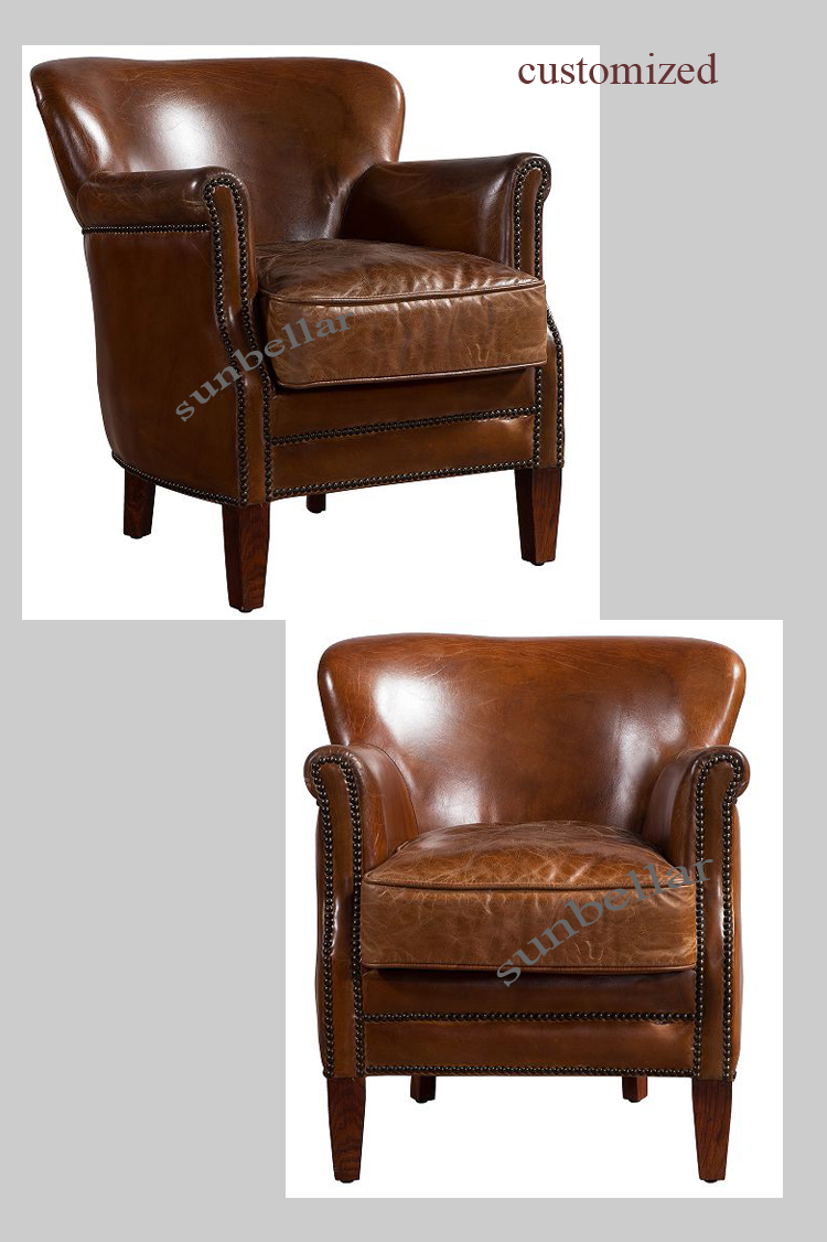 luxury vintage cowhide leather armchair with cow fur leather back lounge sofa chair single royal chair for living room furniture