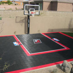 PP synthetic used basketball court sports flooring for outdoor