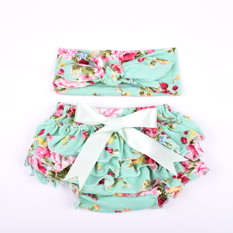I.C Collections Baby Girls White Rumba Diaper Cover Bloomers