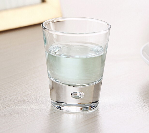 Round Shape Mini Size Clear Shot Glass Accept Customized Logo Glass Shot