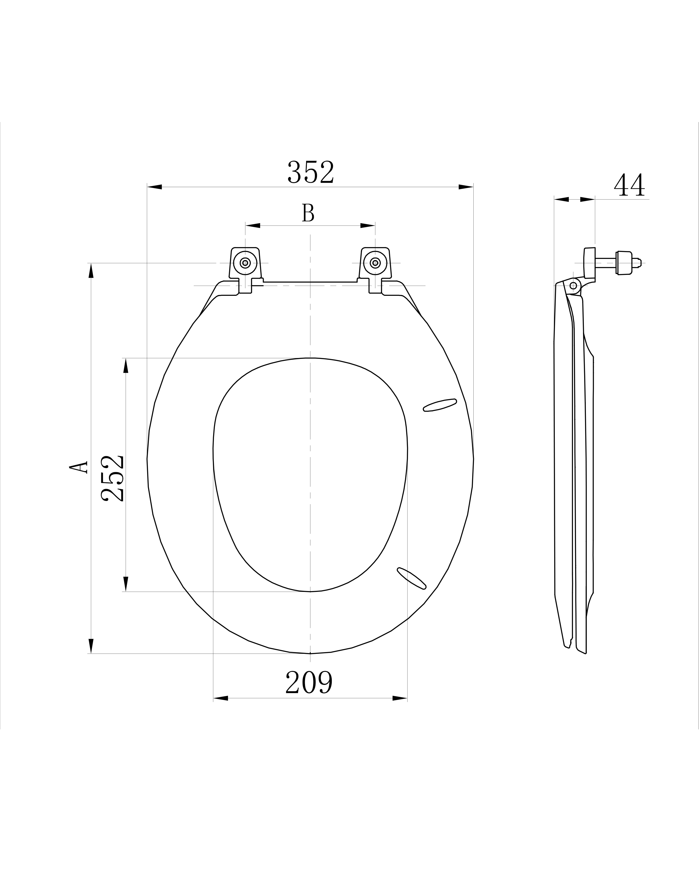 Ceramic toilet seat PP  toilet seat cover