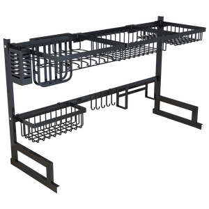Black Stainless Steel Kitchen Drainning Dish Plate Racks for Kitchen