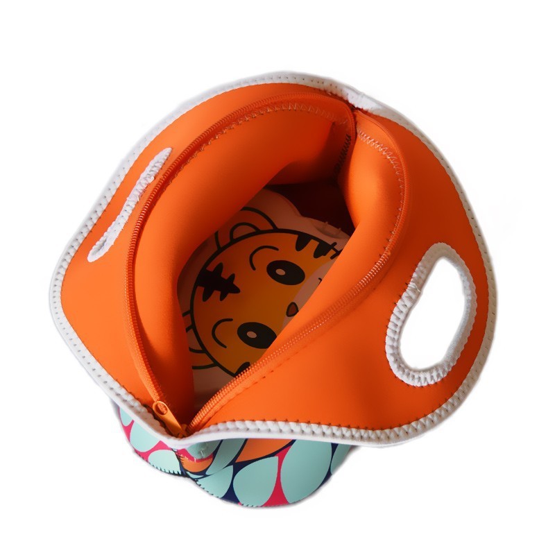 Bolsa de almuerzo grande de neopreno, bolsa de almuerzo de entrega de alimentos de tela de neopreno, bolsa de almuerzo elegante