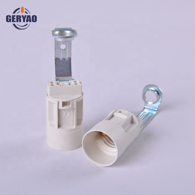 Lampe Céramique Support G9 15 cm conduit Ampoule DEL Socket /& M10 Support Métallique Halogène