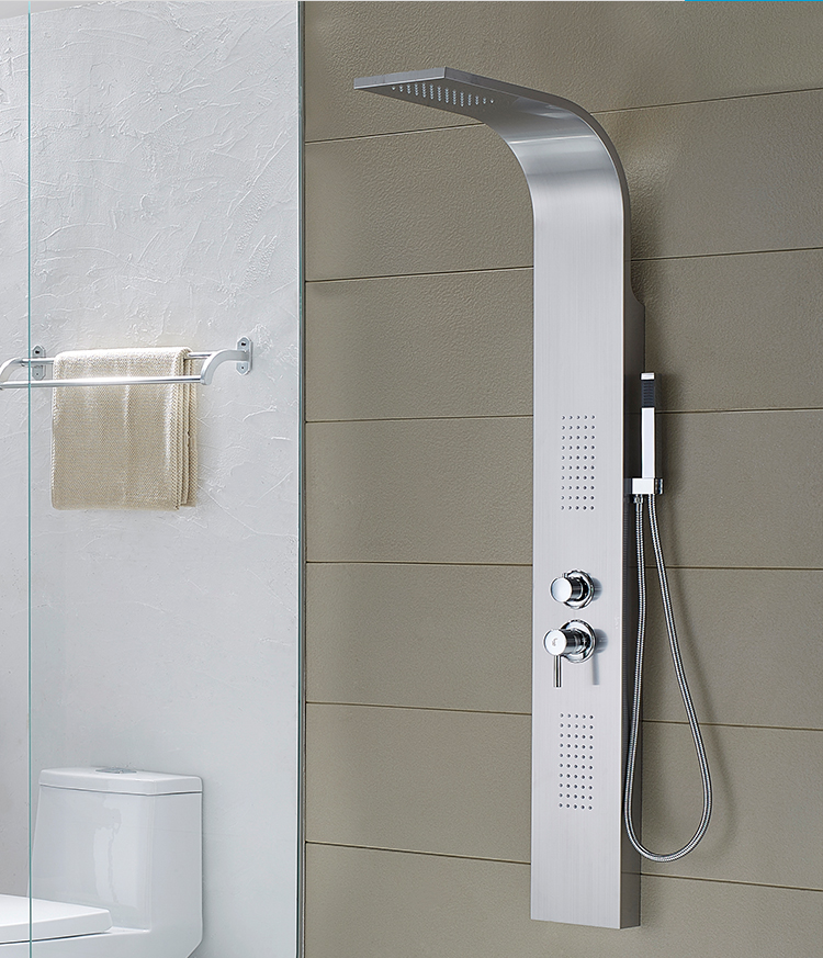 Foshan CUPC High Quality Shower Column Wall Mounted Shower Panel Stainless Steel