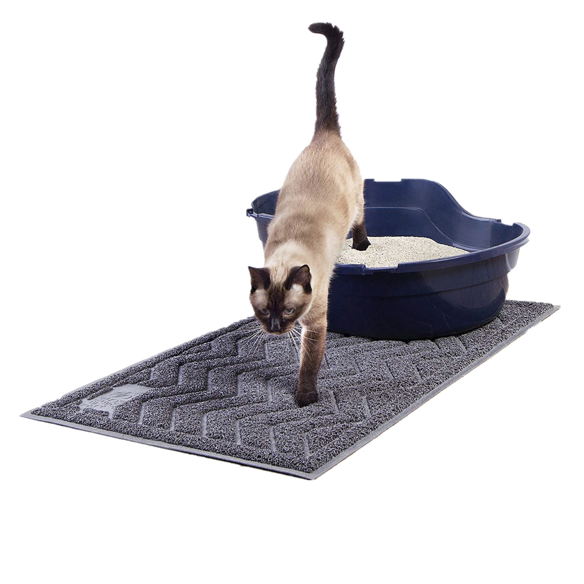 아마존 베스트셀러 미끄럼 방지 고양이 모래 매트 키티 침대 애완 동물 매트