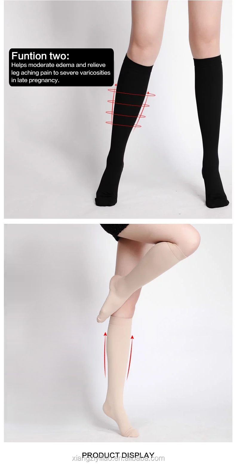 Unisex 20-30 Mmhg Closed Toe Knee High Bonvolant Compression
