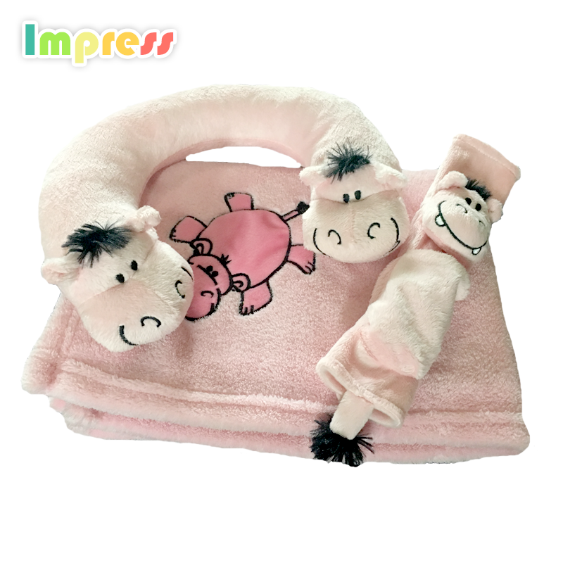 Горячие продажи коралловый флис мягкие игрушки детские одеяла с плюшевые коровы