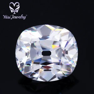 Elongated cushion cut moissanite with small culet DEF color antique cushion loose 1 carat forever brilliant moissanite