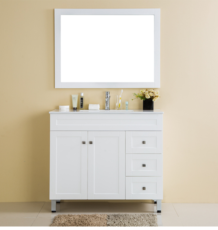 New water proof 4 colors floor mounted plywood bathroom vanity cabinets bathroom cabinet
