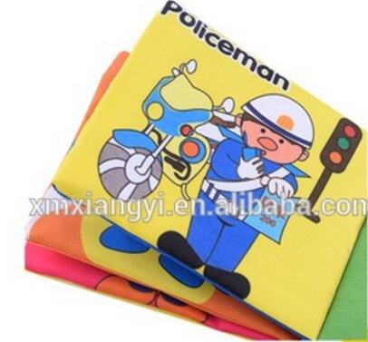 Горячая продажа Ткань Детская Ткань Книга, детская ткань интерактивная книга печать